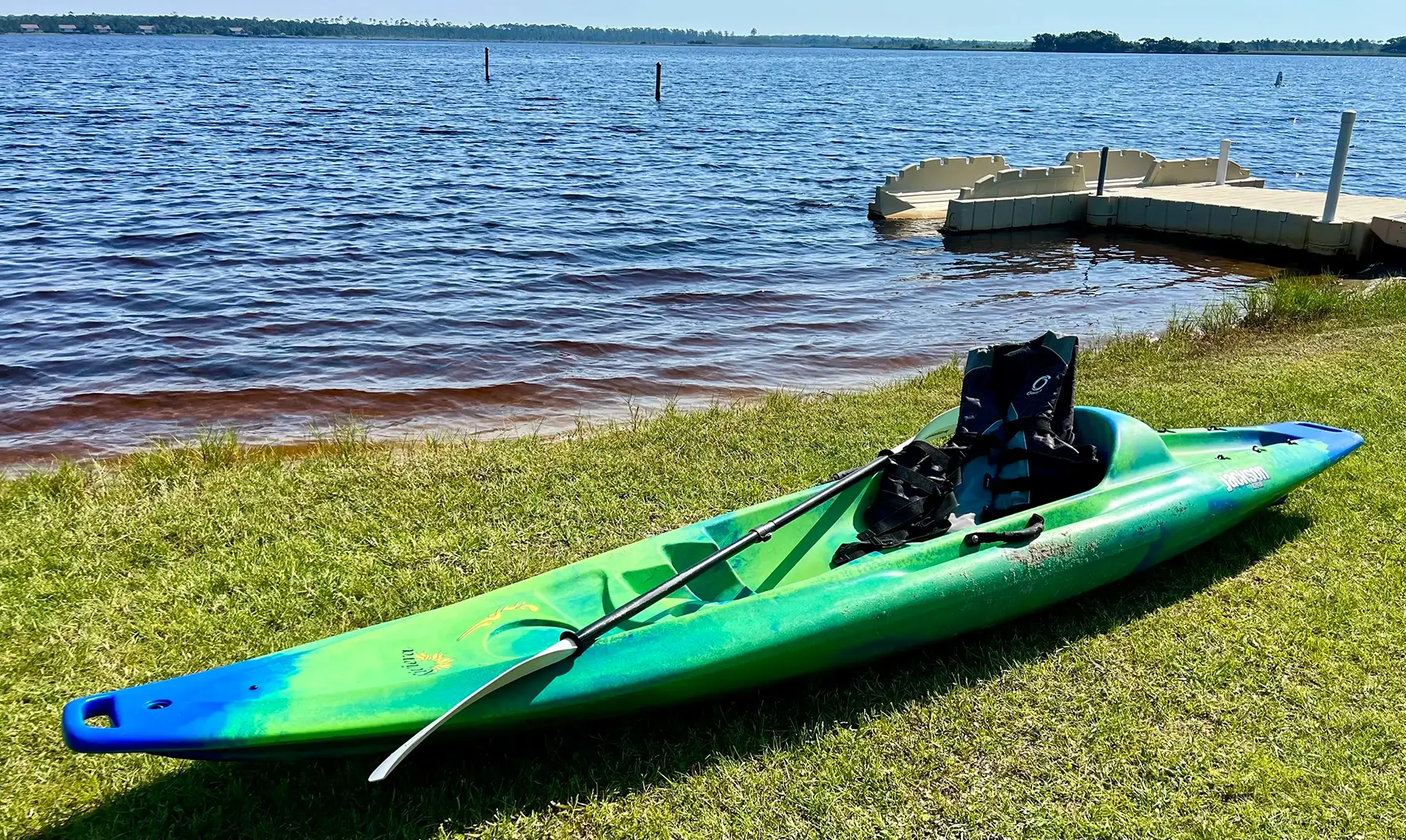 Kayak on the shore